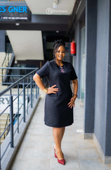 Elegant black sheath dress