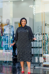 Beautiful black with gold dress