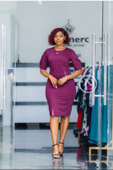 Elegant sheath office dress