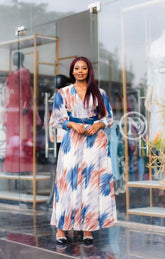 Elegant multicolor maxi dress