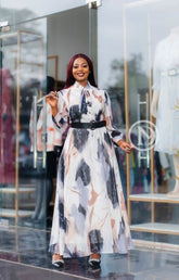 Elegant multicolor maxi dress