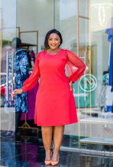 Beautiful red skater dress