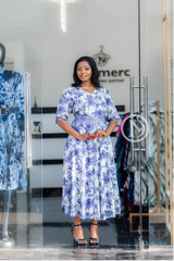 Beautiful blue floral dress