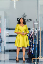 Elegant sweetheart skater dress