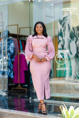 Elegant pink dress