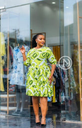 elegant lime green dress
