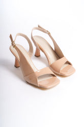 Elegant nude-colored heels