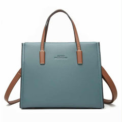 Elegant muted teal handbag