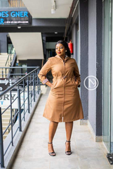 Elegant camel brown jacket