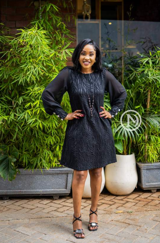 Elegant black shift dress