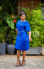 Elegant royal blue dress