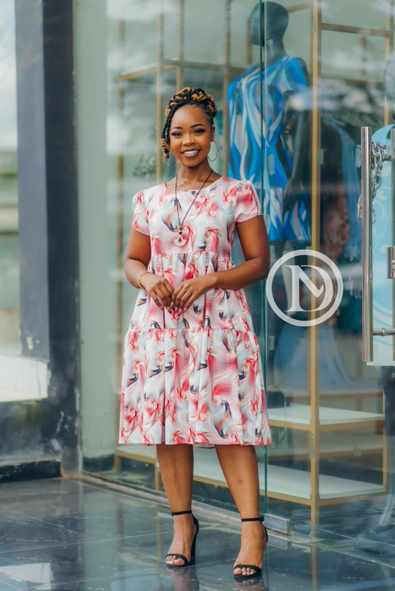 short sleeved dress