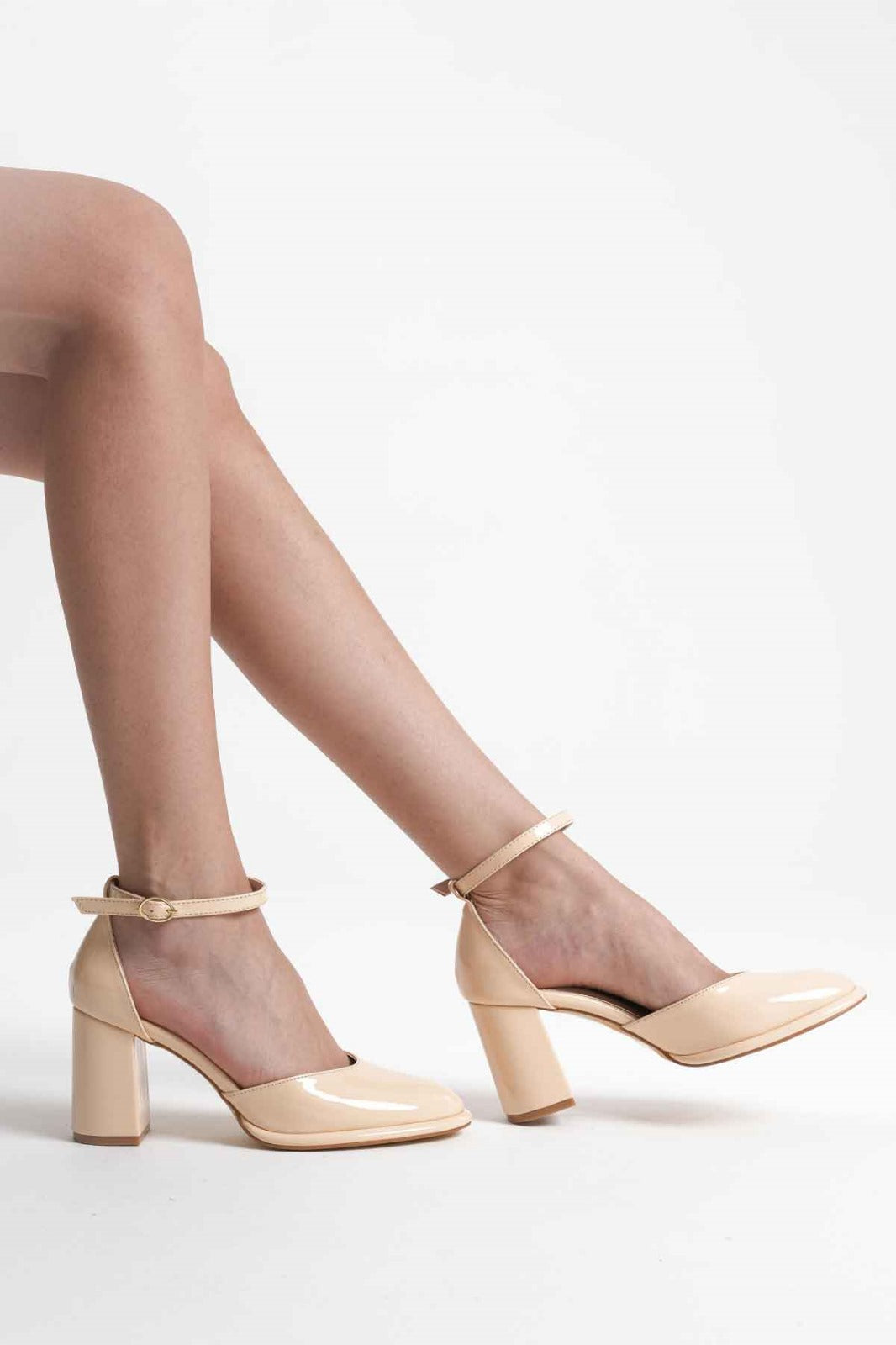 Elegant nude-colored heels