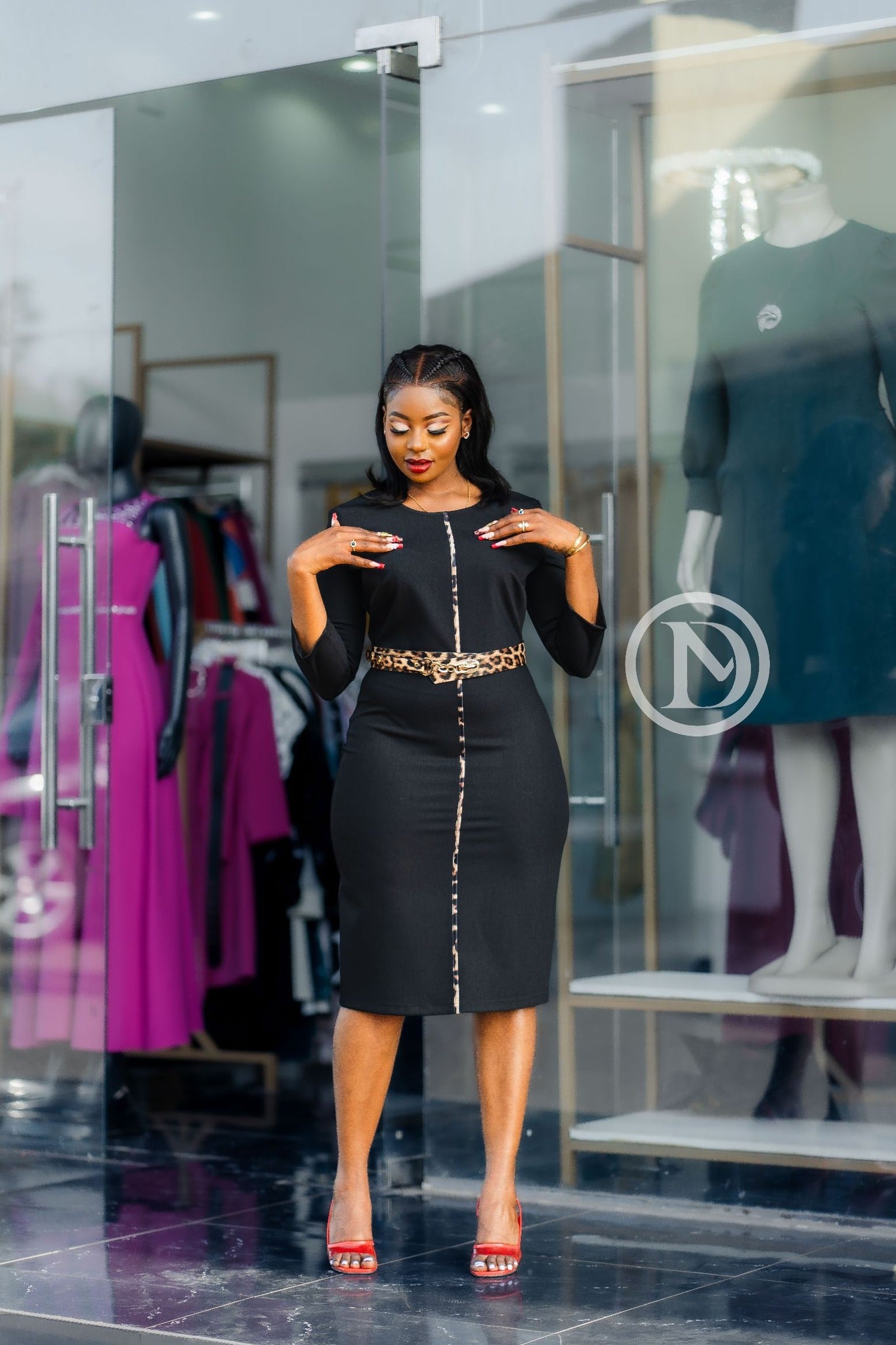 elegant black dress